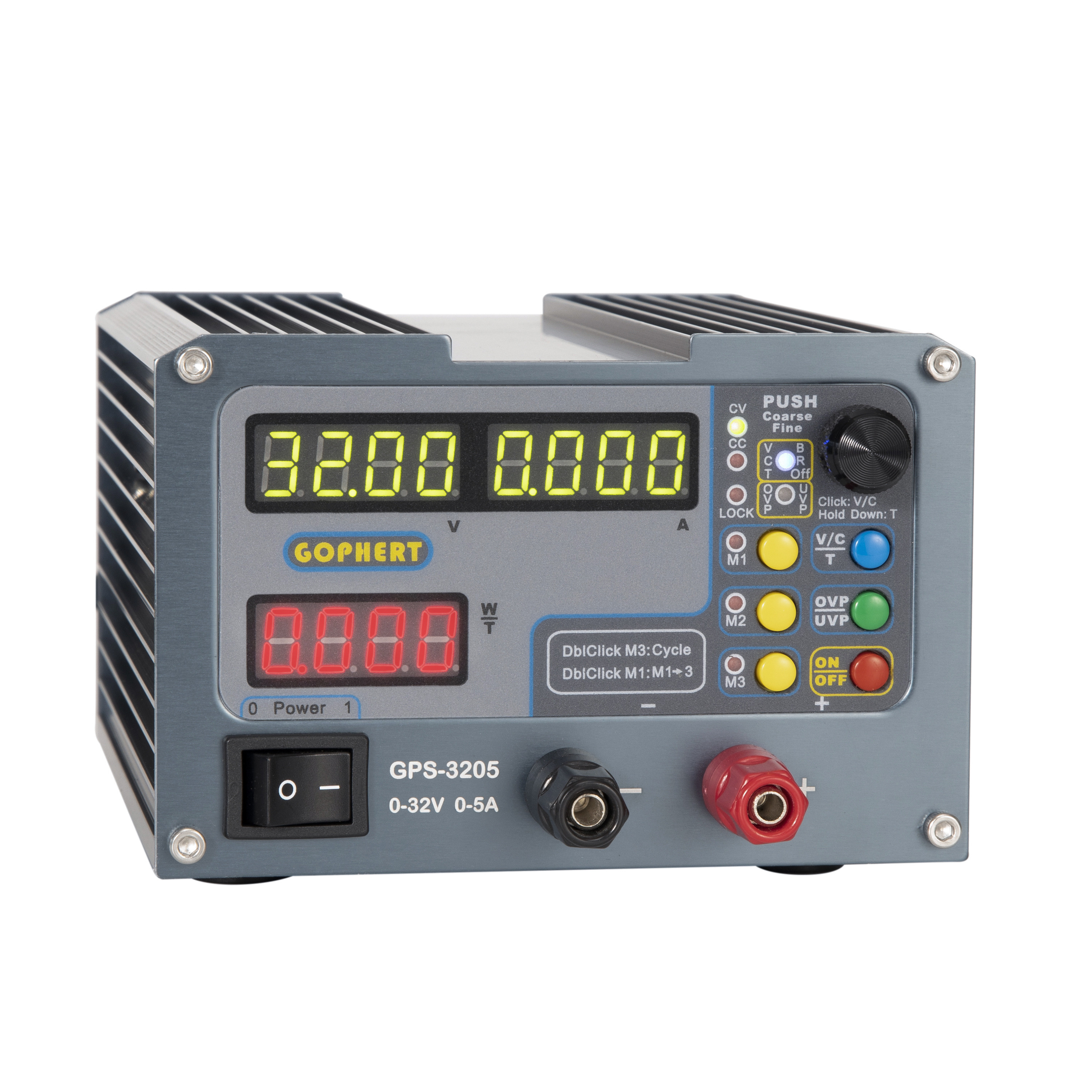 GOPHERT格辉可调电源GPS-3205直流稳压开关电源定时模块32v5a10a