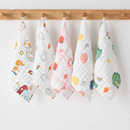 婴儿口水巾 新生儿纯棉柔软小方巾 宝宝儿童洗脸巾洗澡纱布小毛巾