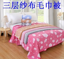 Yunlai ba lớp gạc gối khăn bông vải cotton dày lên một cặp dành cho người lớn món quà cưới