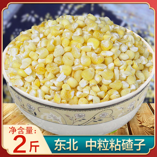 东北农家自产玉米大碴子粘玉米渣5斤黏粘苞米糯玉米大碴粥