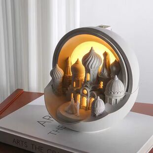 摩卡礼堂夜灯礼盒新婚结婚订婚礼物气氛香薰灯精油卧室床头灯台灯