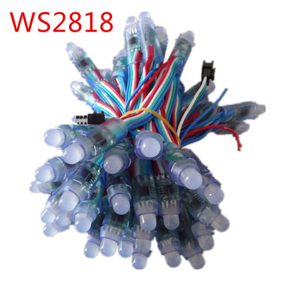 WS2818 5V 12mm全彩外露灯 单线双通道断点传输全彩外露灯串