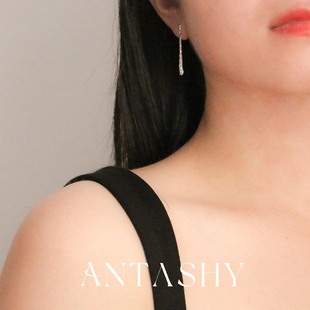 925纯银小众设计「圣马洛古城的海边」新款潮冷淡风气质个性耳环