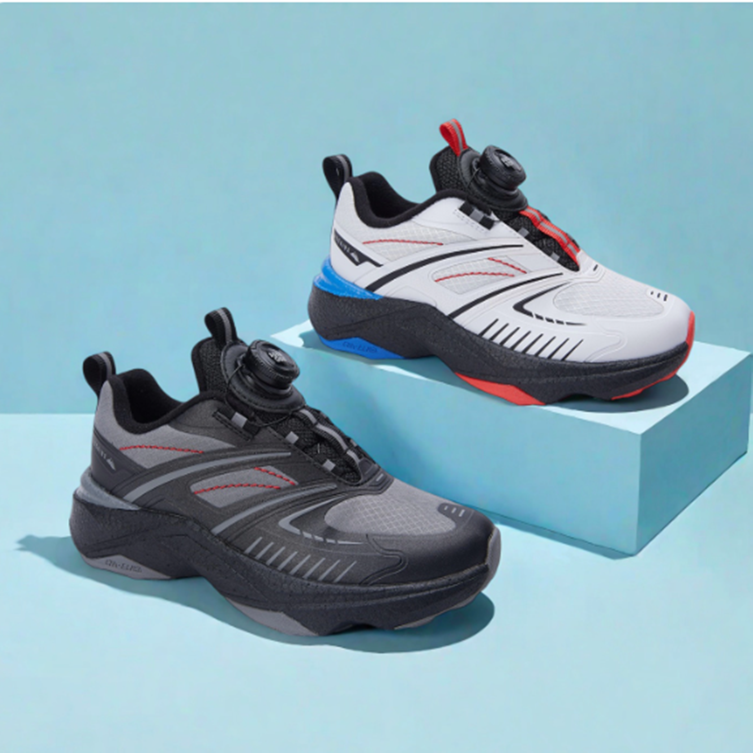 abckids童鞋2025冬季新款男加绒二棉运动鞋轻便休闲跑步鞋舒适