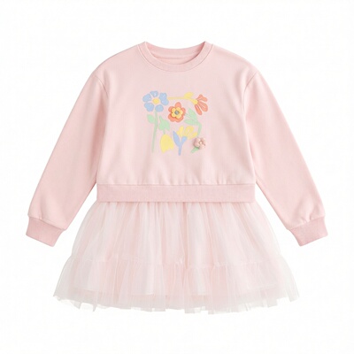 Abckids女童甜美网纱公主裙