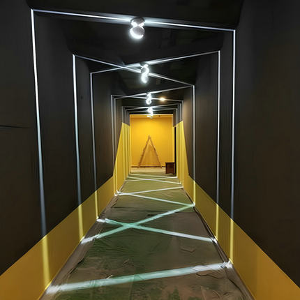 正品全铝LED酒吧KTV酒店宾馆过道走廊射灯门框七彩跑马变色线条灯