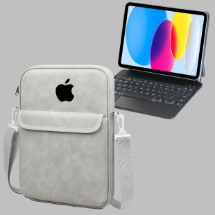 羊巴皮斜挎包适用苹果iPadPro10.5 10.9 11 12.9 13英寸平板电脑包iPadAir4 5 6 7/8/9/10代单肩收纳背包袋子