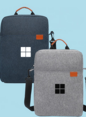 适用12.3 13英寸微软Surface Pro5/6/7/8/9平板电脑单肩背包10.5寸SurfaceGo 2/3手提收纳袋内胆加绒保护套