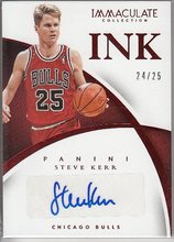 NBA球星卡 Panini Imm 公牛队 史蒂夫 科尔 签名 亲笔签字卡限25