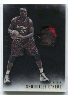 Panini 奥尼尔 Noir NBA球星卡 球衣三色patch限10 热火队