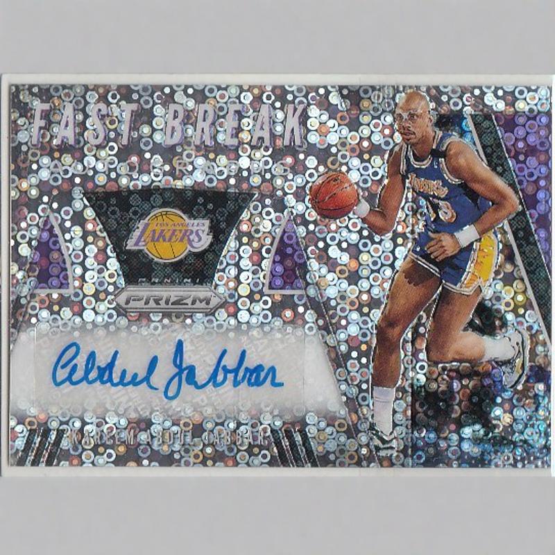 nba球星卡 panini 75大巨星 湖人队 贾巴尔 签名 亲笔签字卡