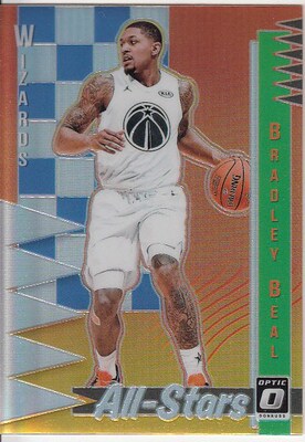 【MJ卡世界】NBA球星卡 Panini Optic 奇才队 比尔 银折折射特卡