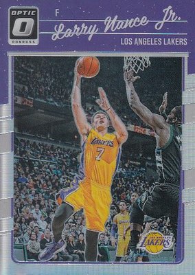 NBA球星卡 Panini Optic 湖人队 小拉里 南斯 银折折射