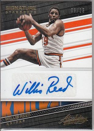 NBA球星卡 Panini 75大巨星 威利斯 里德 签名 亲笔签字卡限25