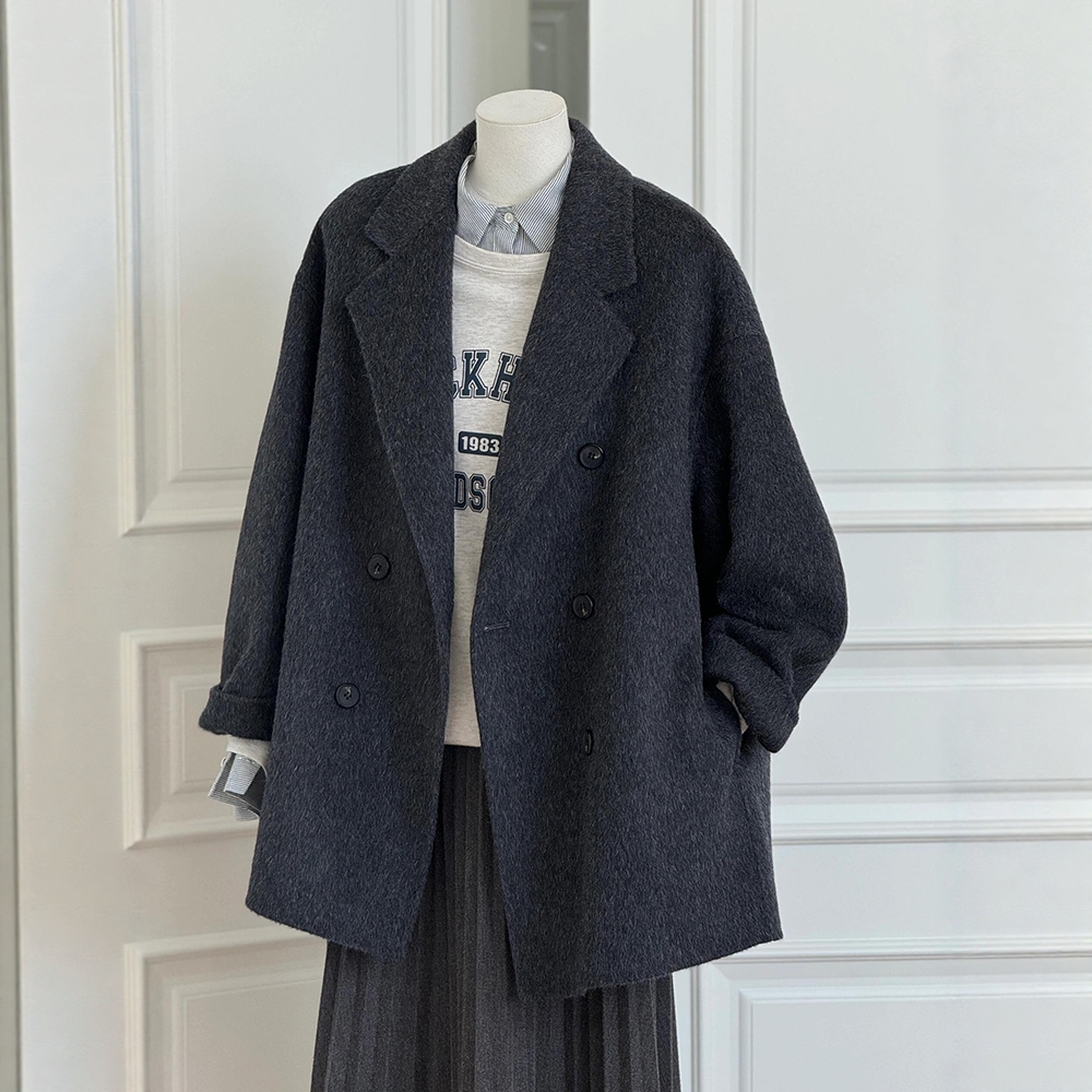 短款毛呢外套女小个子202