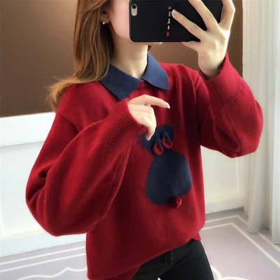 冬季今年流行polo领红色