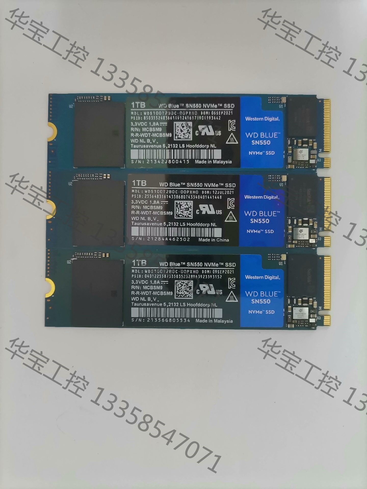 议价 西数sn550 1t固态硬盘nvme pcie m2 拆机盘