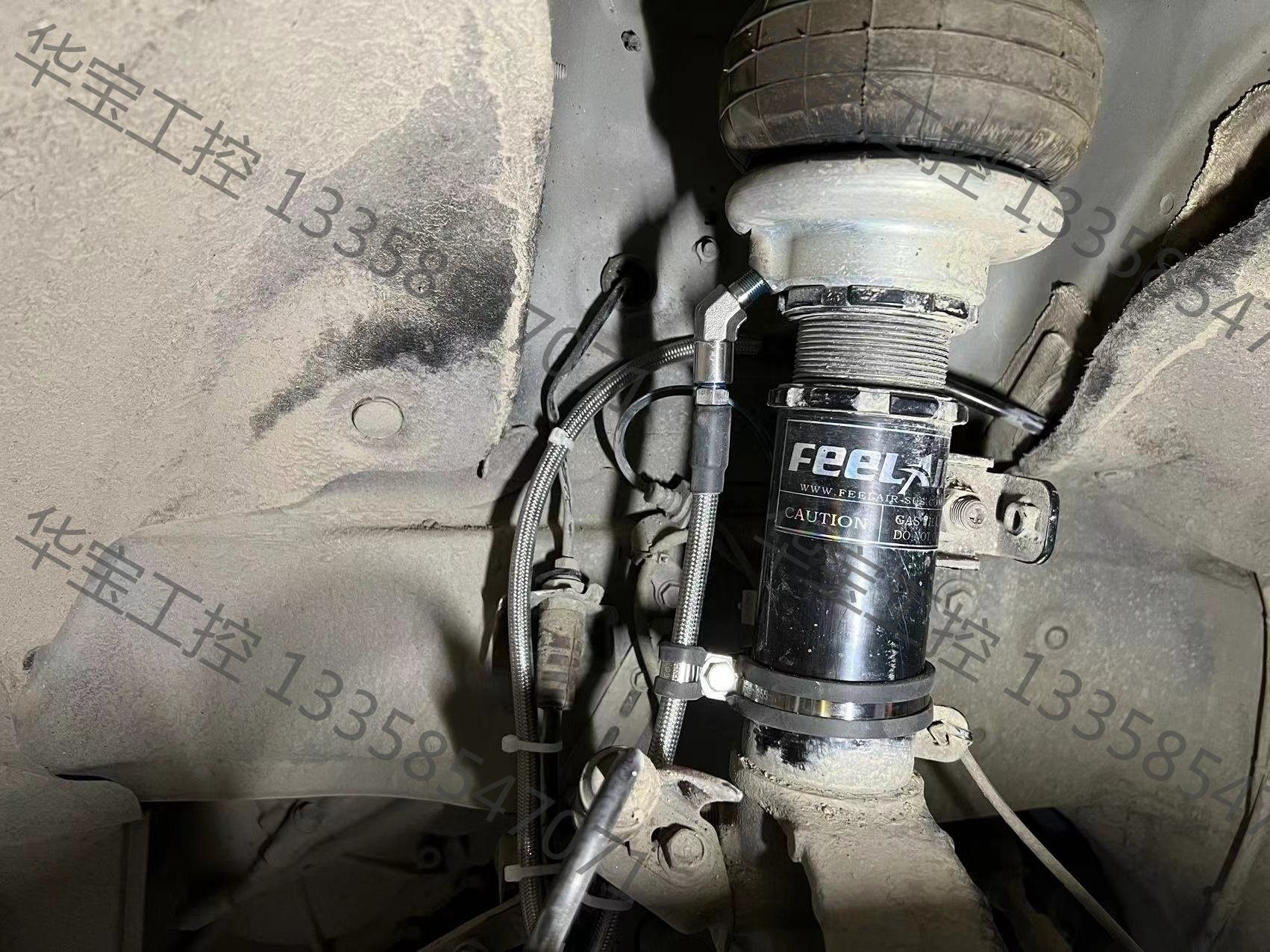 议价 FEELAIR避震气动避震防爆管，45度304不锈钢接头