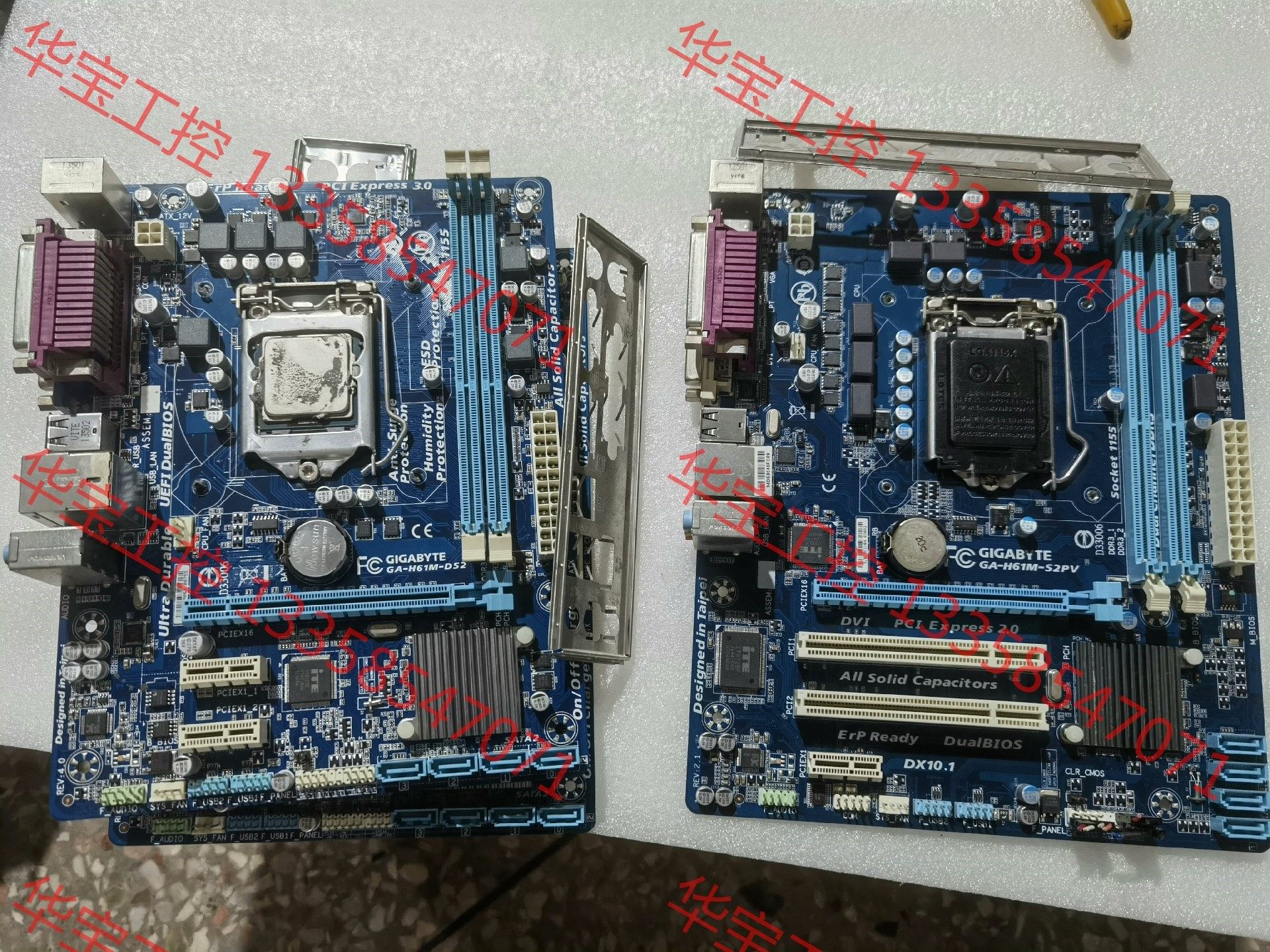 议价 技嘉ga-h61m-ds2主板加赛扬cpu