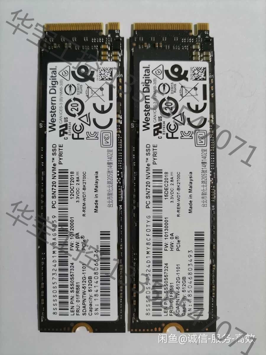 议价 西数sn720 sn730 512g固态硬盘m2 nvme