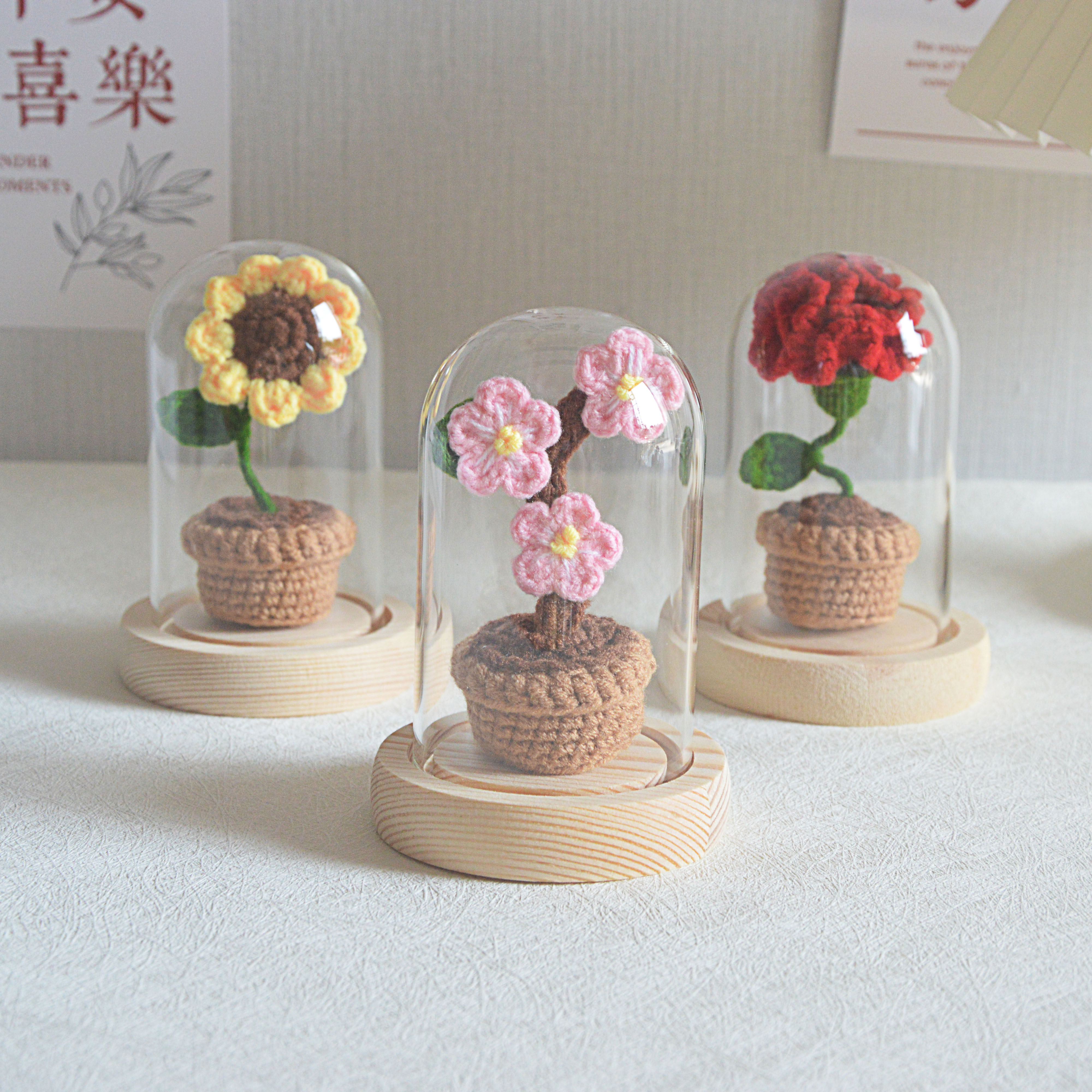 手工编织diy花束向日葵康乃馨