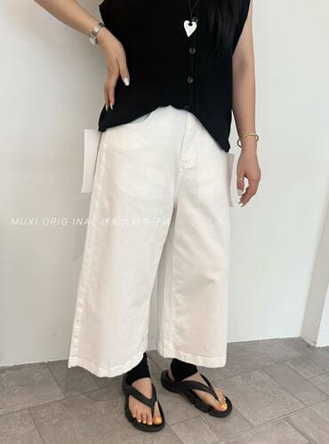 沐熙家MX8810#牛仔裤5/10 白 0-4