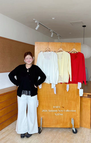 DA家21766#吊带开衫两件套 白色 杏色 红色 黑色 M L