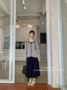 AONE家827536#外套加连衣裙两件套 藏蓝 灰黑 咖 S～M