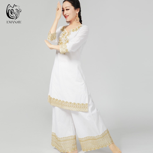 印度传统服饰旁遮比库尔塔长衫民族风情日常服新款巴基斯坦尼泊尔