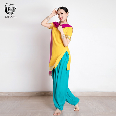 依曼印度民族风奥迪西绵绸旁遮比