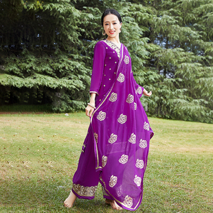 P288依曼异域风情印度舞服民族风遮比裤 订制舞服两件套 新款