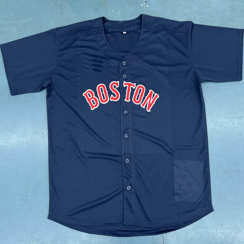 红袜拉斐尔-德弗斯 11号深蓝色高端热压棒球球服可以定制名字号码