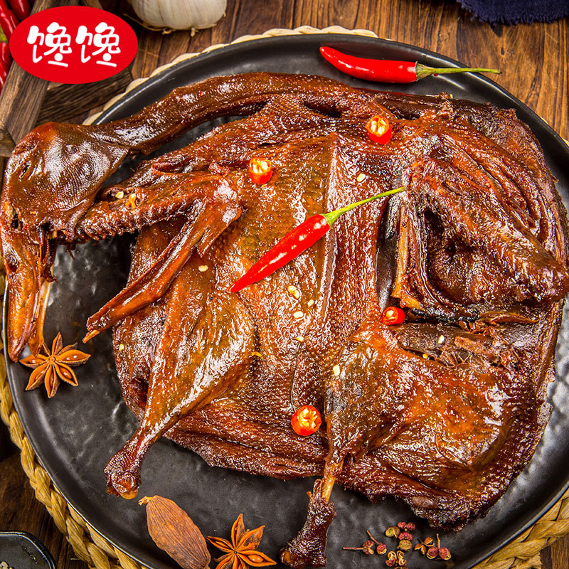湖南常德特产馋馋享酱板谷鸭手撕风干鸭肉熟食卤味美食即食下酒菜