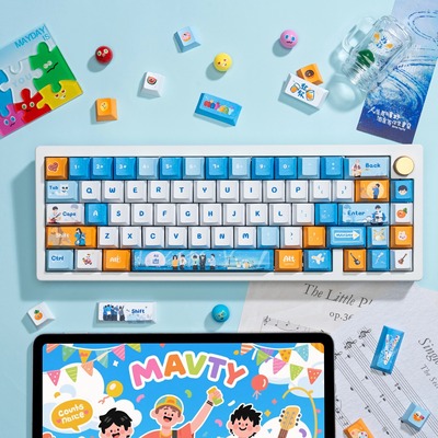 佩森丨五月天胡萝卜键帽wmls定制5525纪念pbt热升华原厂高度键帽