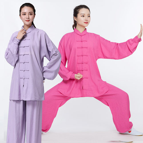 棉麻透气男女太极服套装
