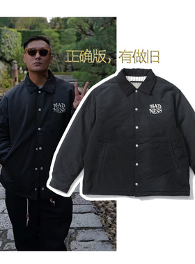 现货 MADNESS潮牌余文乐同款 日产尼龙夹棉夹克工装棉服外套 25AW