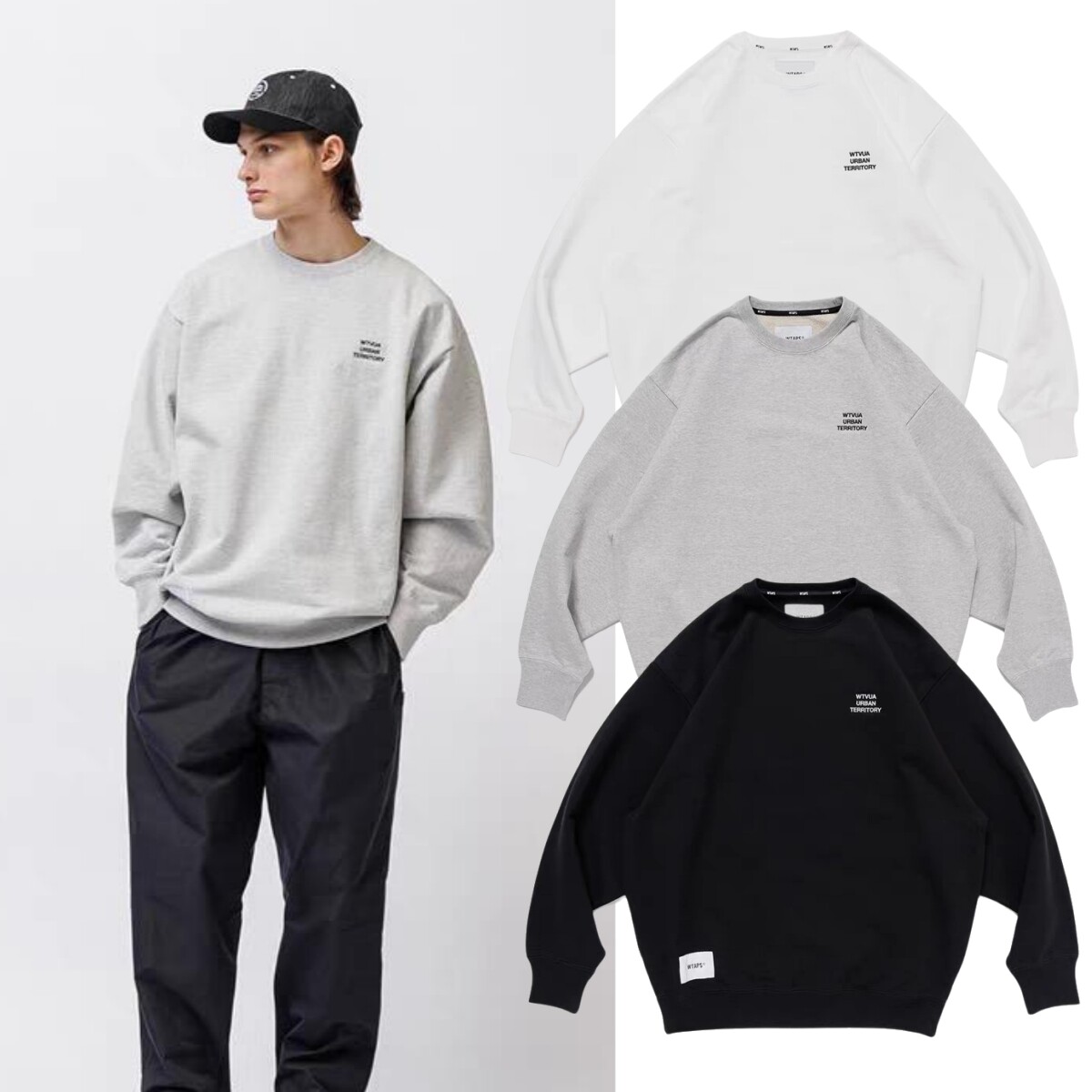 25AW西山彻复古圆领卫衣运动衫