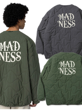 现货 MADNESS 余文乐同款字母印花加厚棉服男宽松休闲外套夹克潮