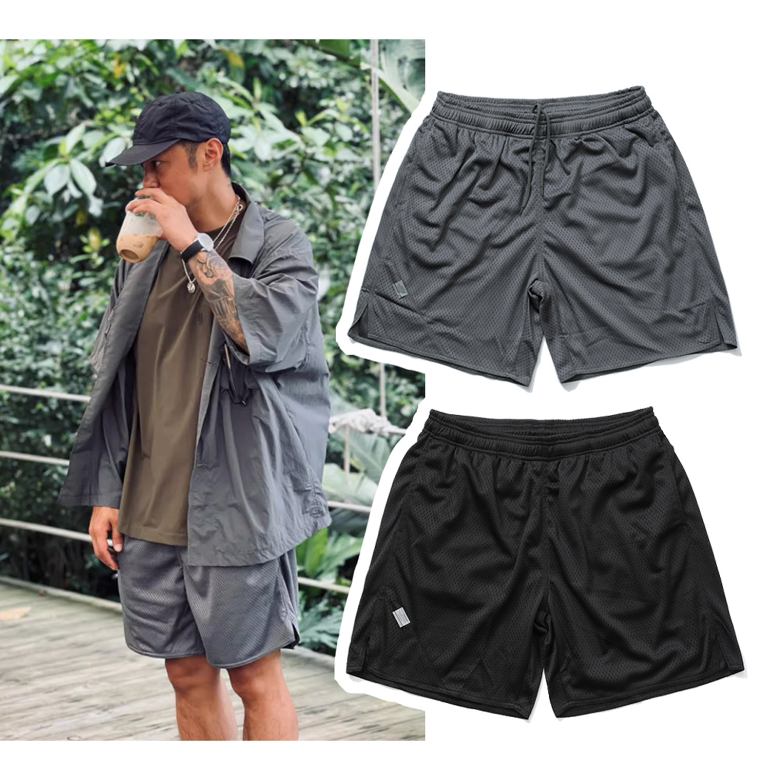 现货 MADNESS MESH SPORT SHORTS 网眼运动休闲短裤男 余文乐同款