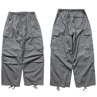 休闲长裤 现货 宽松直筒多口袋伞兵裤 裤 基础 日系潮牌余文乐工装