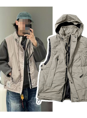 百搭好穿 现货MADNESS x meanswhile 余文乐同款背心棉服马甲外套