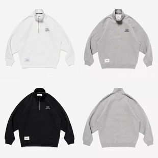 潮牌复古半拉链加绒卫衣保暖复古刺绣外套 日系WTAPS 现货 25AW