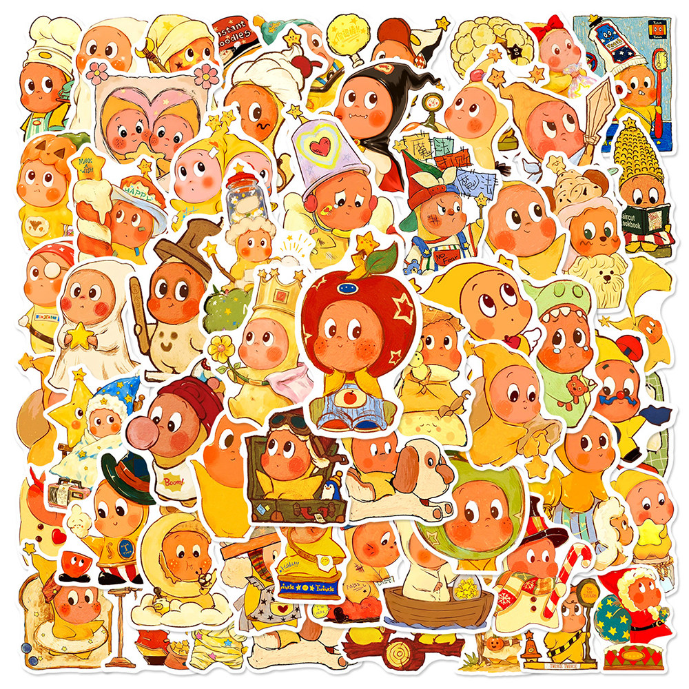 120张星星人贴纸ins风可可爱爱萌物涂鸦趣味装饰手账手机壳贴画,玩具/童车/益智/积木/模型,贴纸,淘宝优惠券,粉丝福利购,淘宝优惠卷