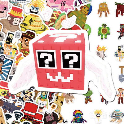 144张偷走脑红stealaBrainrot贴纸个性创意小众贴画diy桌面笔记本