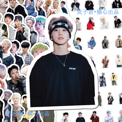 130张权顺荣贴纸男团seventeen高颜值帅气单人周边贴画diy手账本