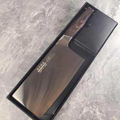 日本健次郎作菜刀m390粉末钢芯切片刀高端菜刀厨师刀锋利耐用桑刀