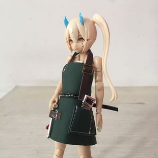 机械师围裙机娘衣服 适配figma女神装置改件30ms素体1/12模型配件