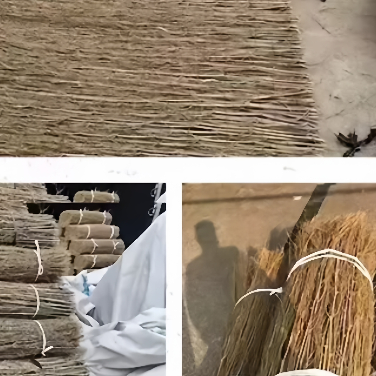 防腐碳化户外竹枝篱笆毛竹毛料枝丫庭院栅栏民宿装饰围栏屋顶装饰