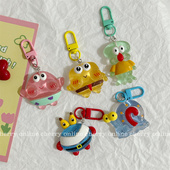 Cherry 海绵宝宝派大星书包挂件可爱果冻透明钥匙扣卡通 夜光Q版