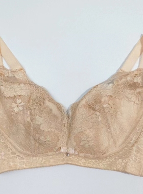 露蒂诗无钢圈超薄文胸69550全罩杯大码内衣75B调整型75D70C四排扣